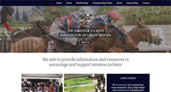 Desktop Screenshot of amateurjockeys.org.uk