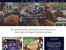 Tablet Screenshot of amateurjockeys.org.uk